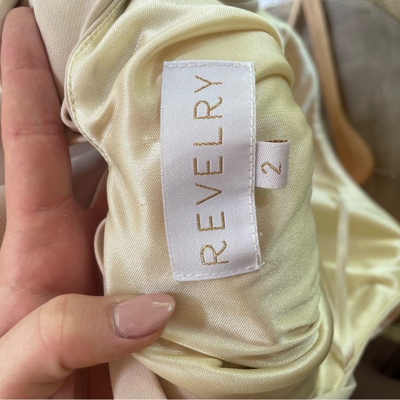 Revelry - Steph Crepe Bridesmaid Dress in Champagne - Picture 3 of 6